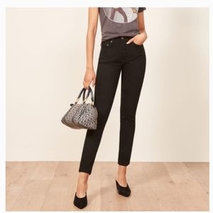 NWT Reformation Melissa High and Skinny Black